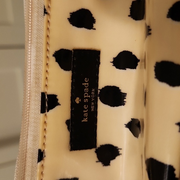 Kate Spade Cream and Black Polka - Dot Cosmetic Case 2 piece set - Picture 2 of 11